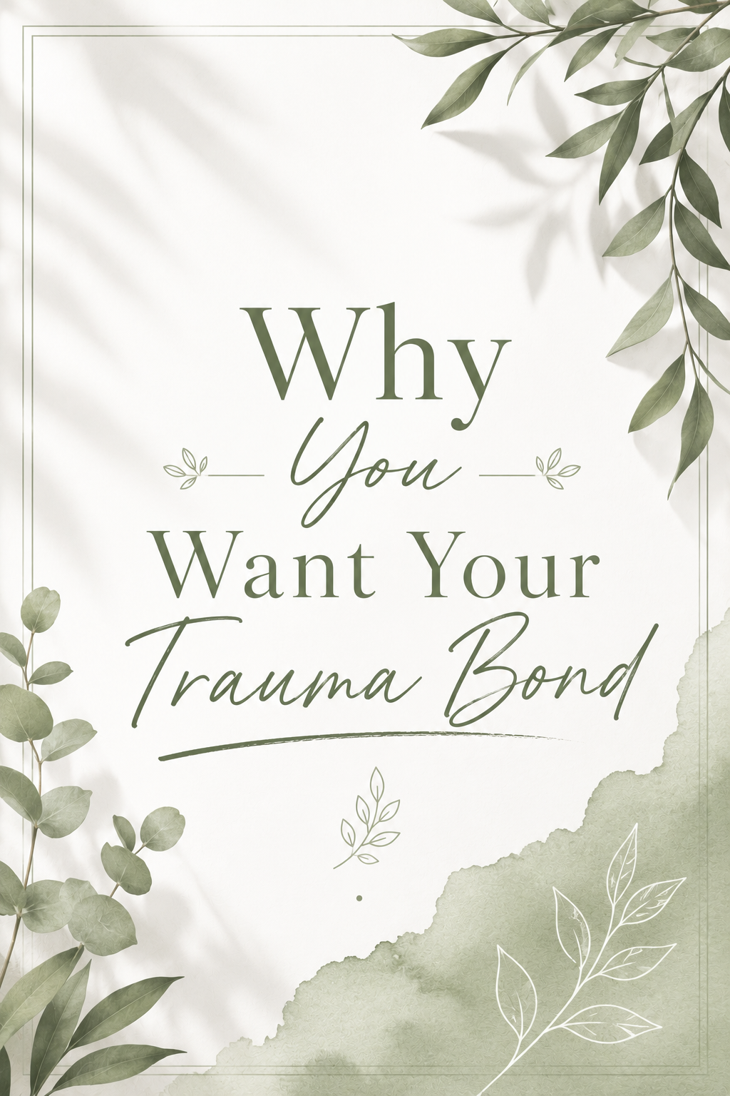 Why You Want Your Trauma Bond